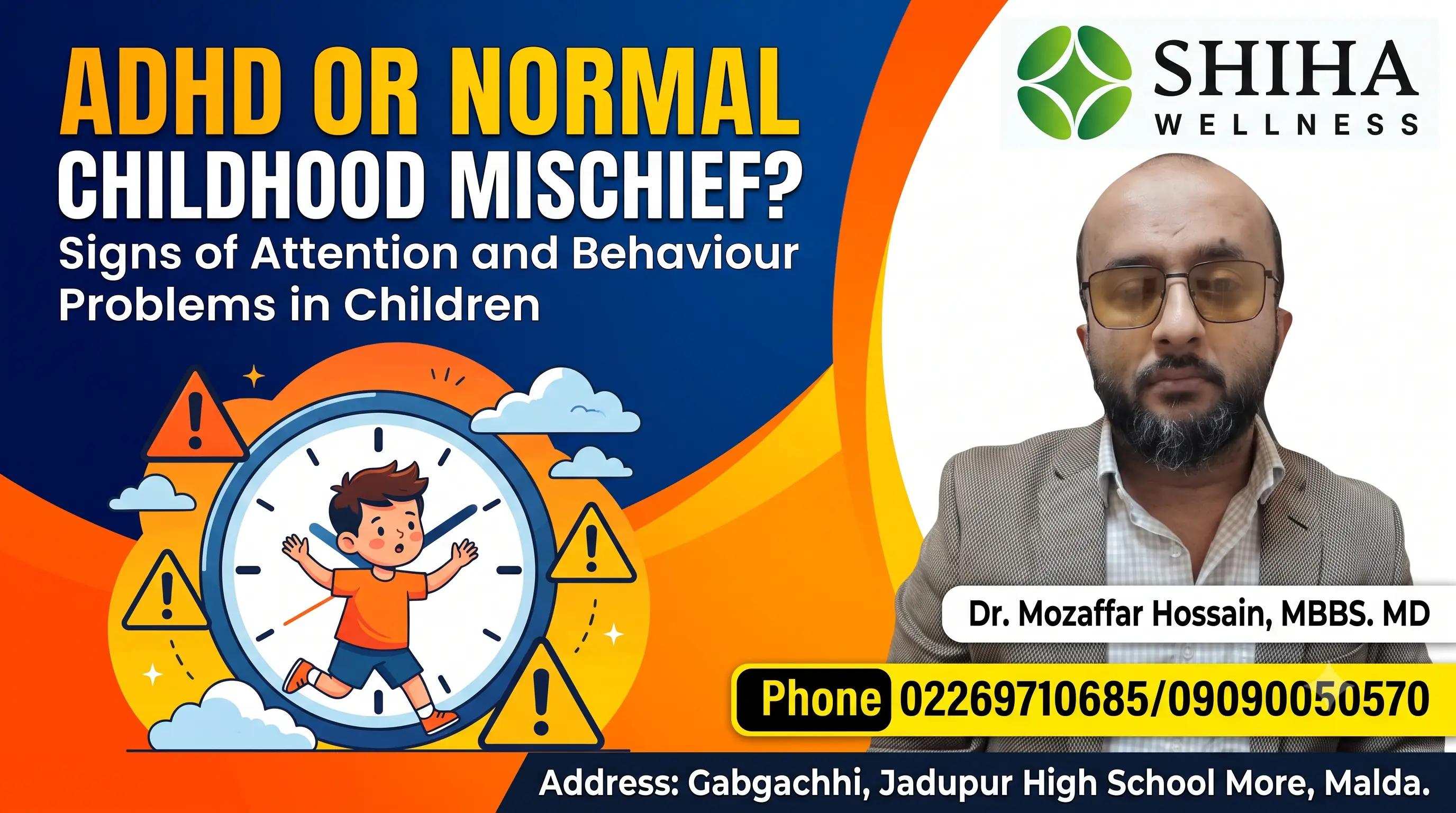 ADHD or Normal Childhood Mischief? Signs of Attention and Behaviour Problems in Children